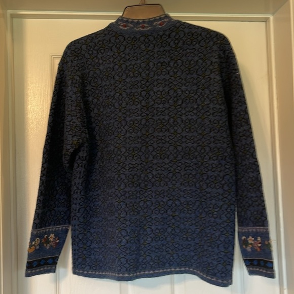 Newton Trading Co. 100% Shetland Wool Full Zip Cardigan Size S - Picture 2 of 5